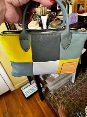 Longchamp Colorblock Crossbody Bag Leather.